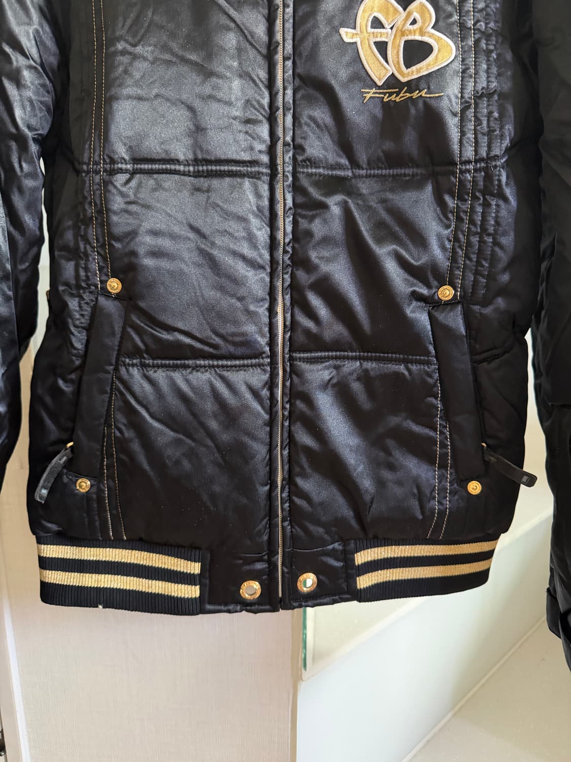 Fubu 후부 걸스 골드 블랙 패딩 상품이미지2