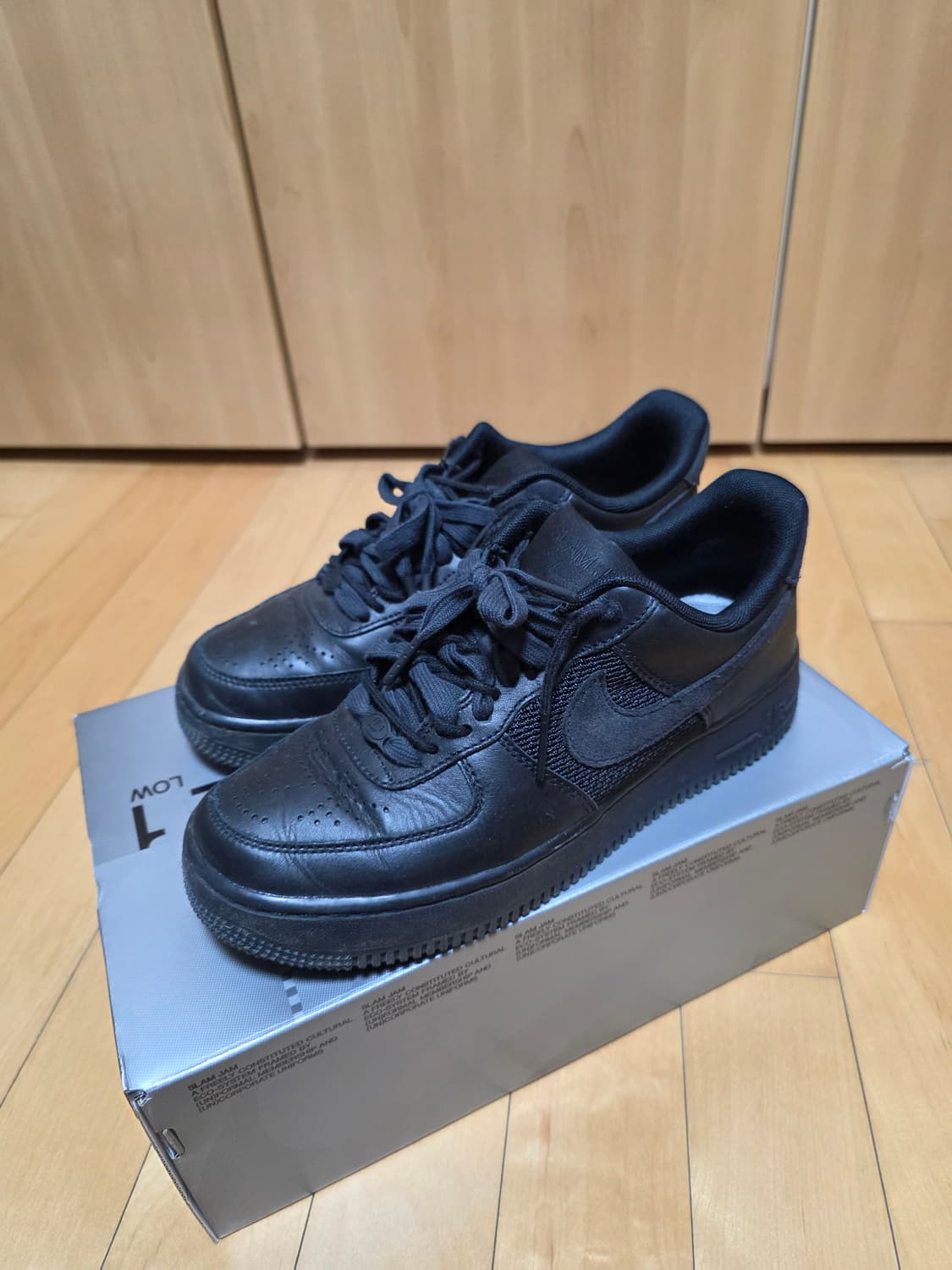 나이키 슬램잼 에어포스1 로우 SP 블랙 255 상품이미지3