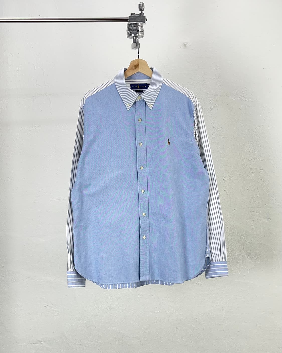 랄프로렌 스트라이프 투톤 옥스포드 클래식 핏 셔츠 상품이미지1