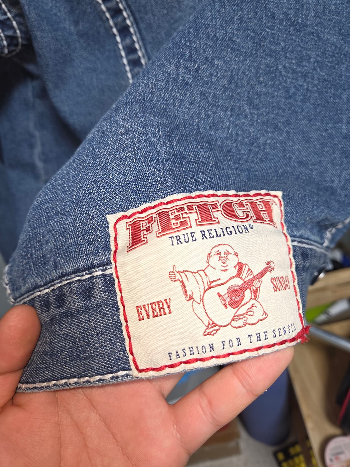 트루릴리전 X 패치 데님자켓 M 상품이미지3