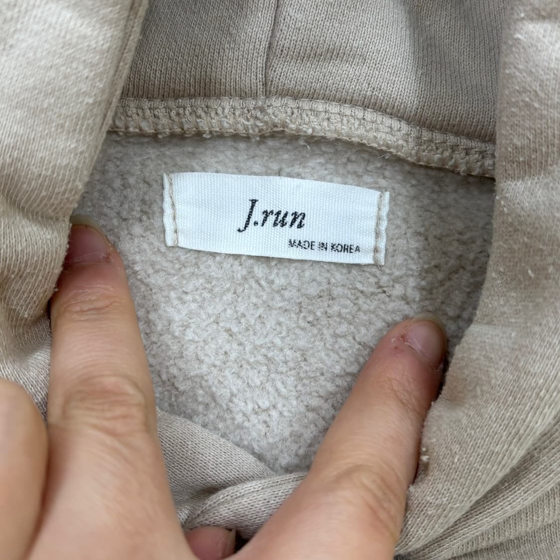 실측확인 J.run 후드 티셔츠 0323E 상품이미지3