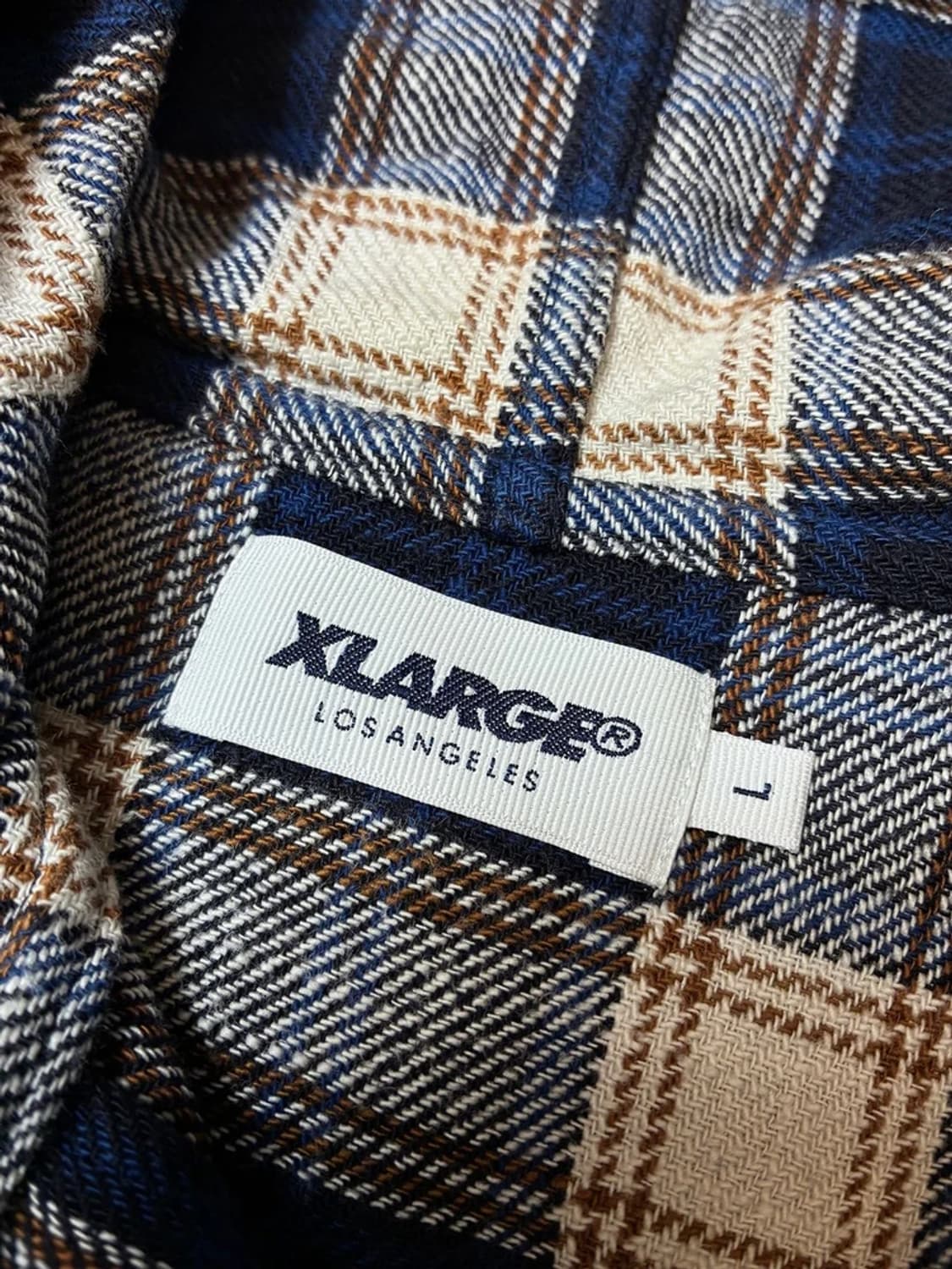 엑스라지 XLARGE 재팬 체크 후디 셔츠 PN8485 상품이미지6