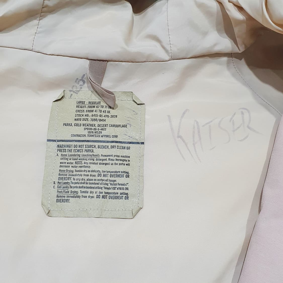 미군 1세대 고어텍스 데저트카모 L (110) 상품이미지8