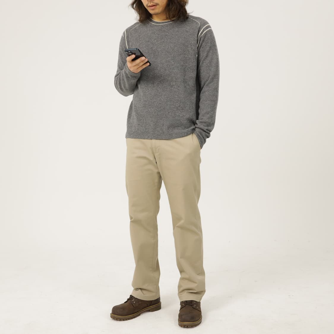 클럽모나코 램스울 라운드 니트 상품이미지7