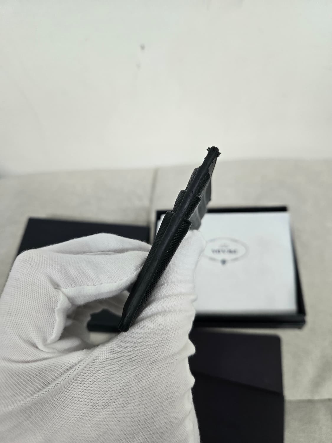 [보증서 정품] 프라다 사피아노 카드지갑 상품이미지1