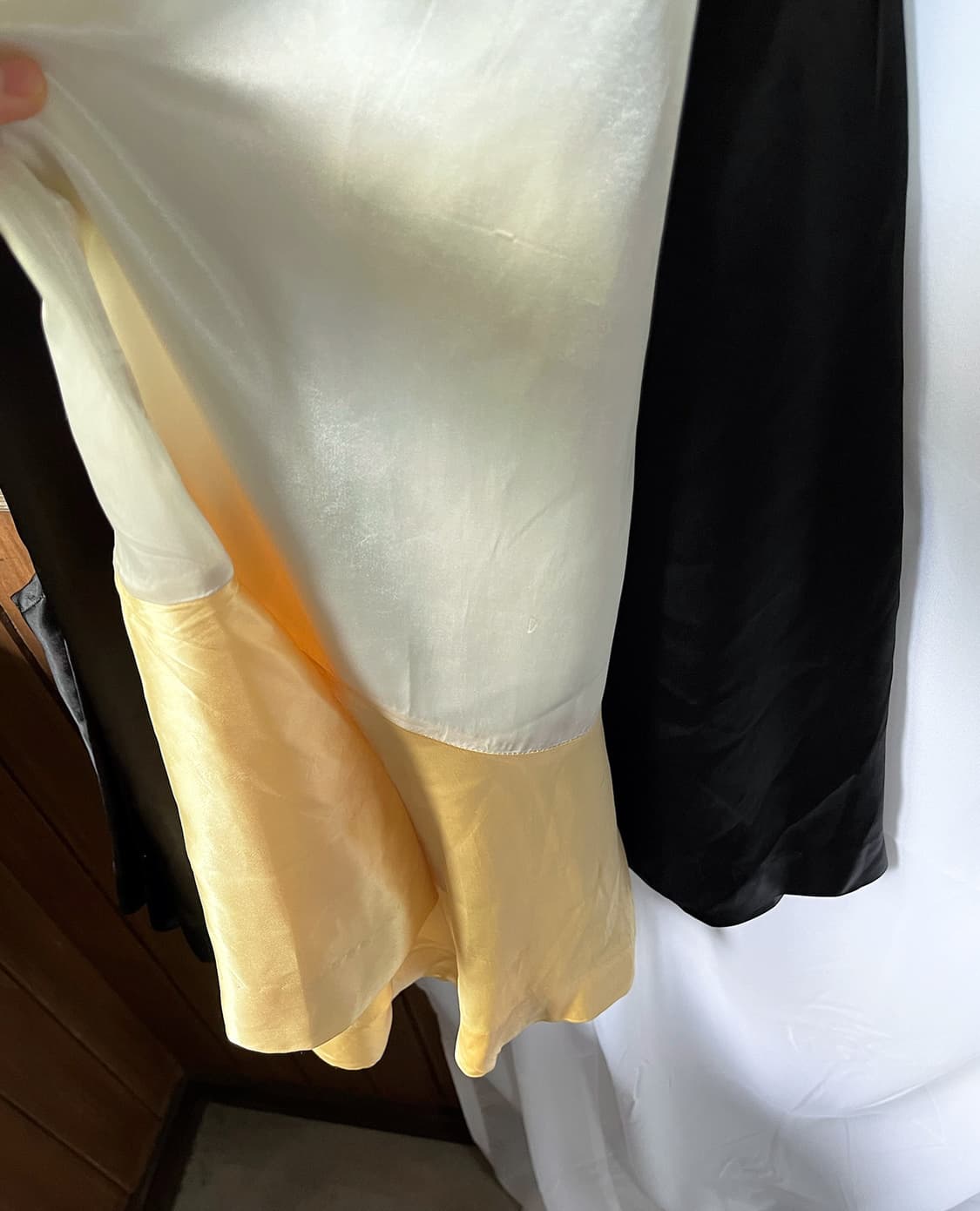 토가 아카이브 새틴 레이어드 스커트 상품이미지6