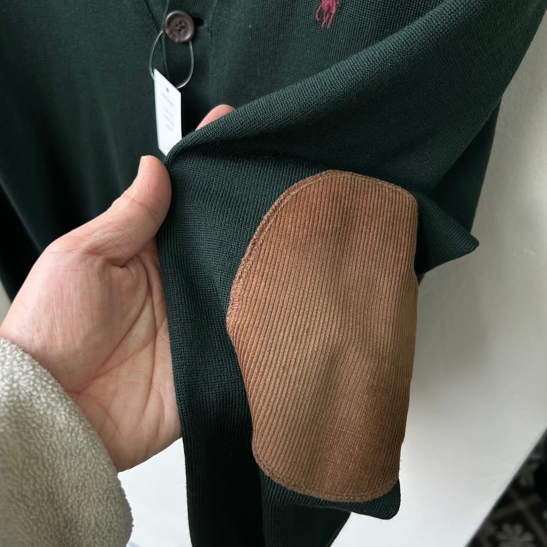 15750 - 폴로 랄프로렌 브이넥 니트 가디건 그린 상품이미지4