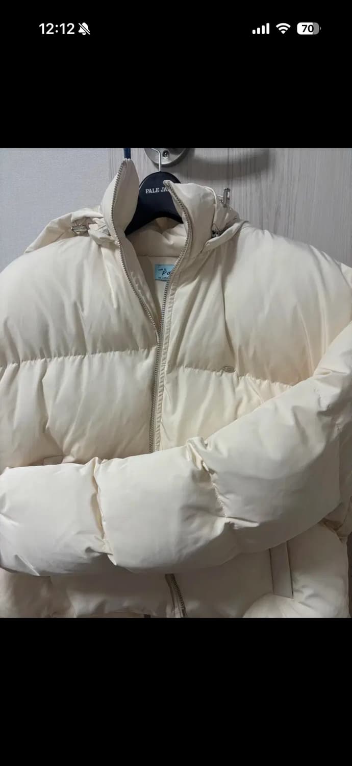 새상품) 페일제이드 신슐레이트 베이직 크롭 푸퍼 숏 패딩 아이보리 상품이미지2