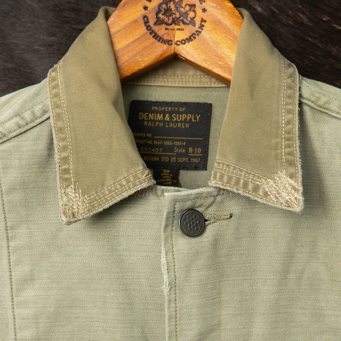 [S] 데님앤서플라이 13스타 밀리터리 데미지 리페어 자켓  상품이미지2