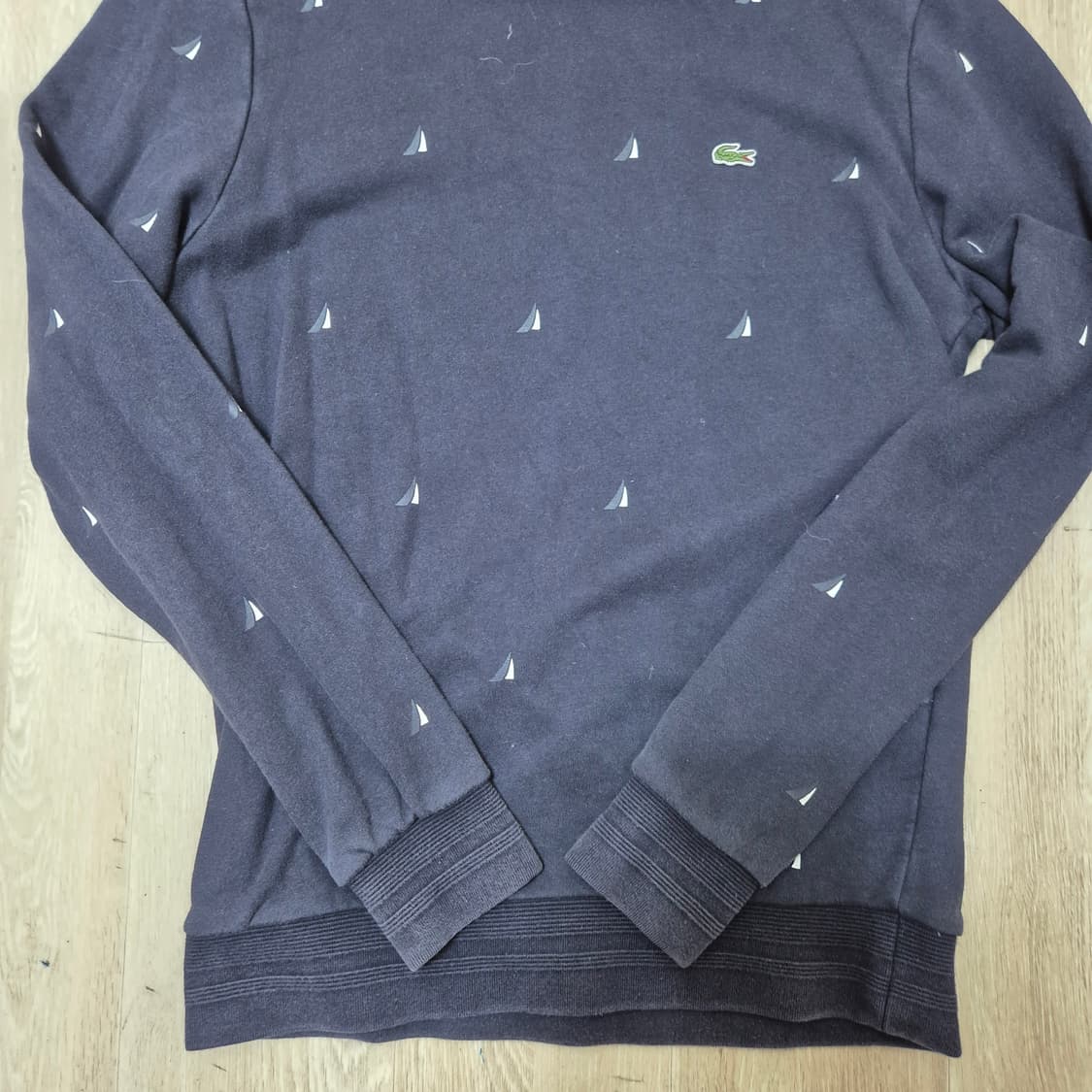 라코스테 자수 로고 와펜 맨투맨 상품이미지3