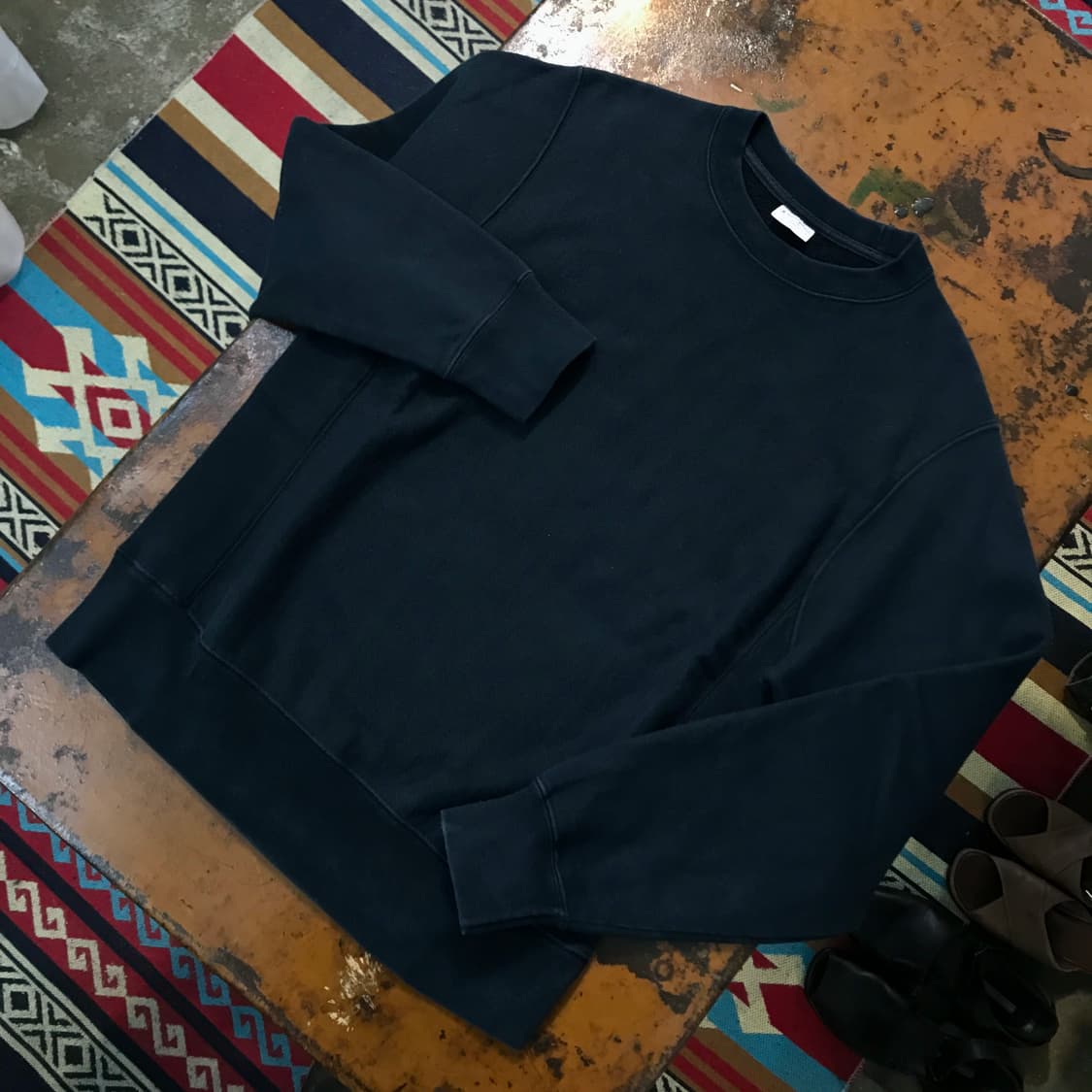 챔피온 리버스위브 에이징 블랙 맨투맨 남성 102 여성 프리사이즈 상품이미지2