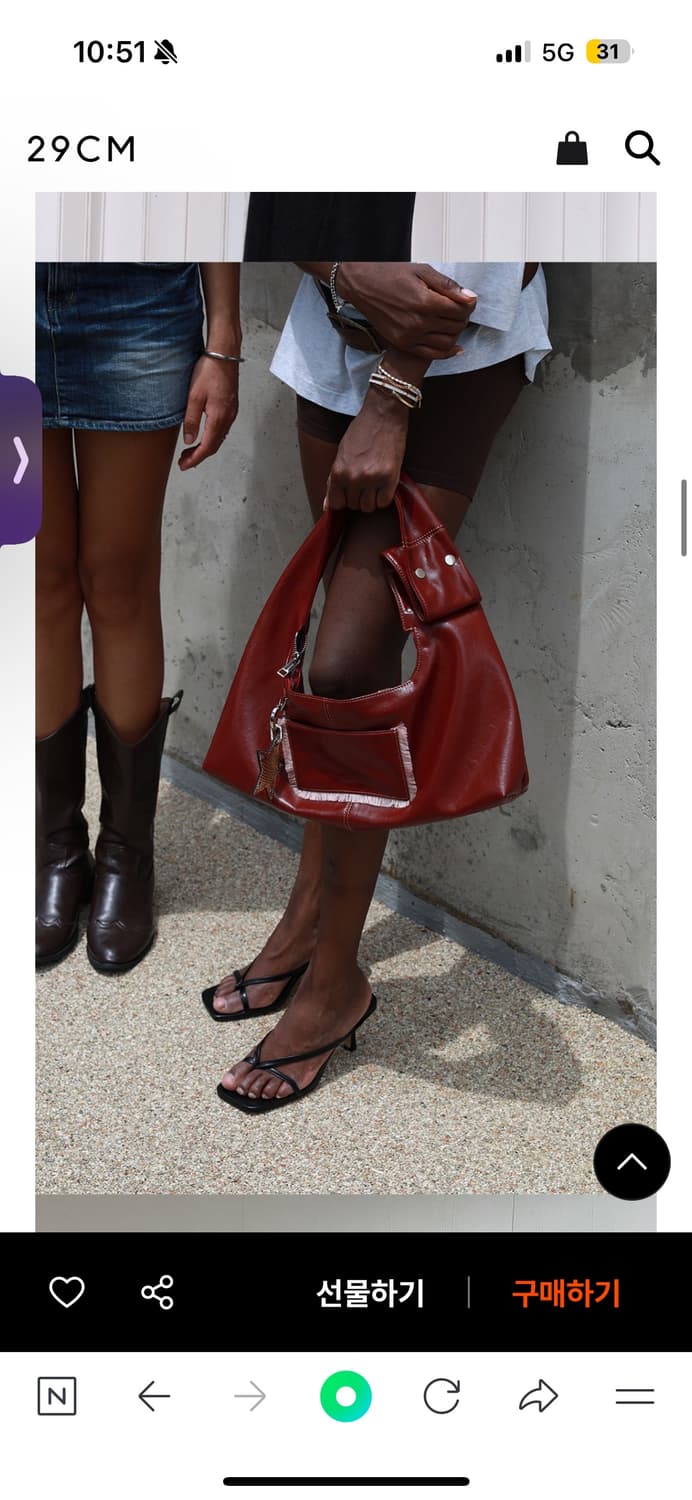 히에타 티나백 레드 상품이미지1