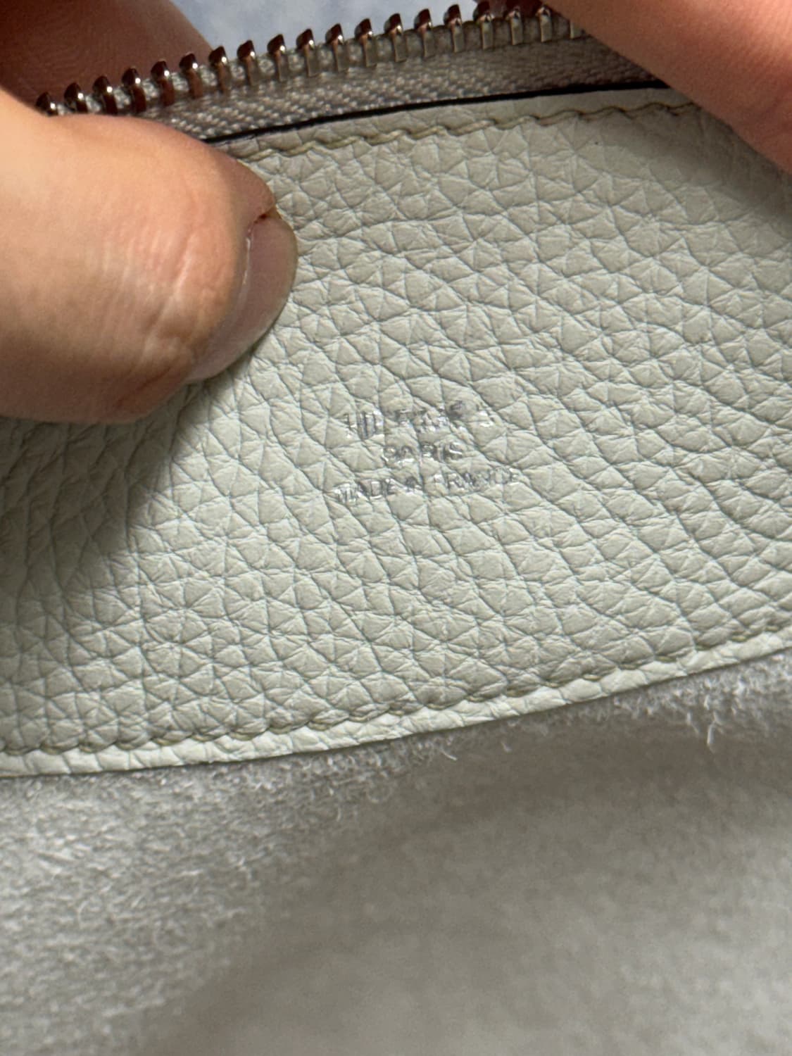 [사은품 포함] 에르메스 지뱅고 클러치백 화이트 +에르메스 키링 상품이미지7