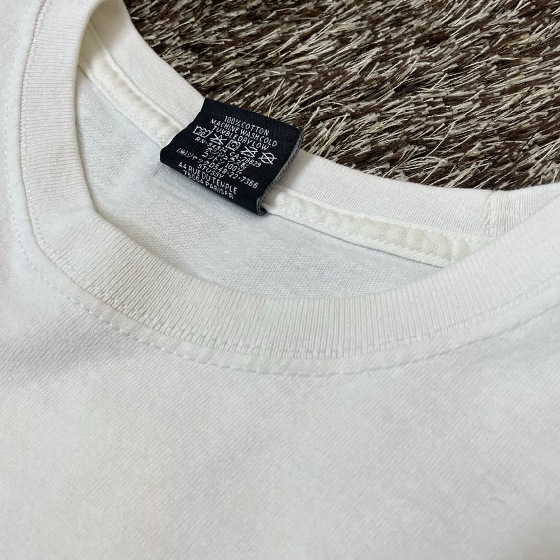 스투시 Stussy 화이트 다이스 그래픽 반팔 티셔츠 M 상품이미지3