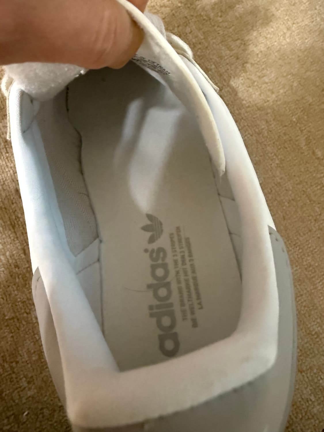 아디다스 가젤  화이트 그레이 깨끗  270 상품이미지4