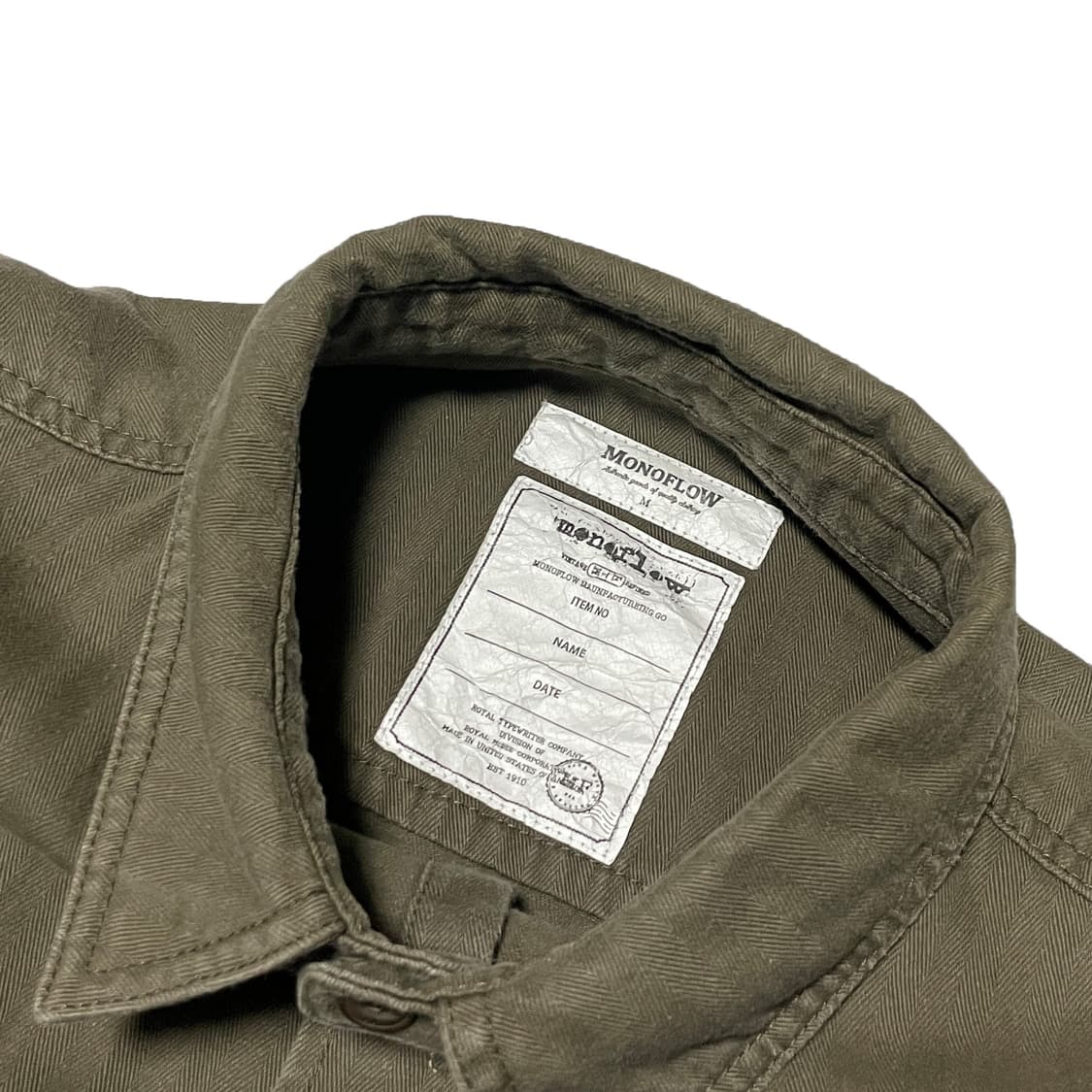 모노플로우 카키 워크 셔츠 상품이미지5