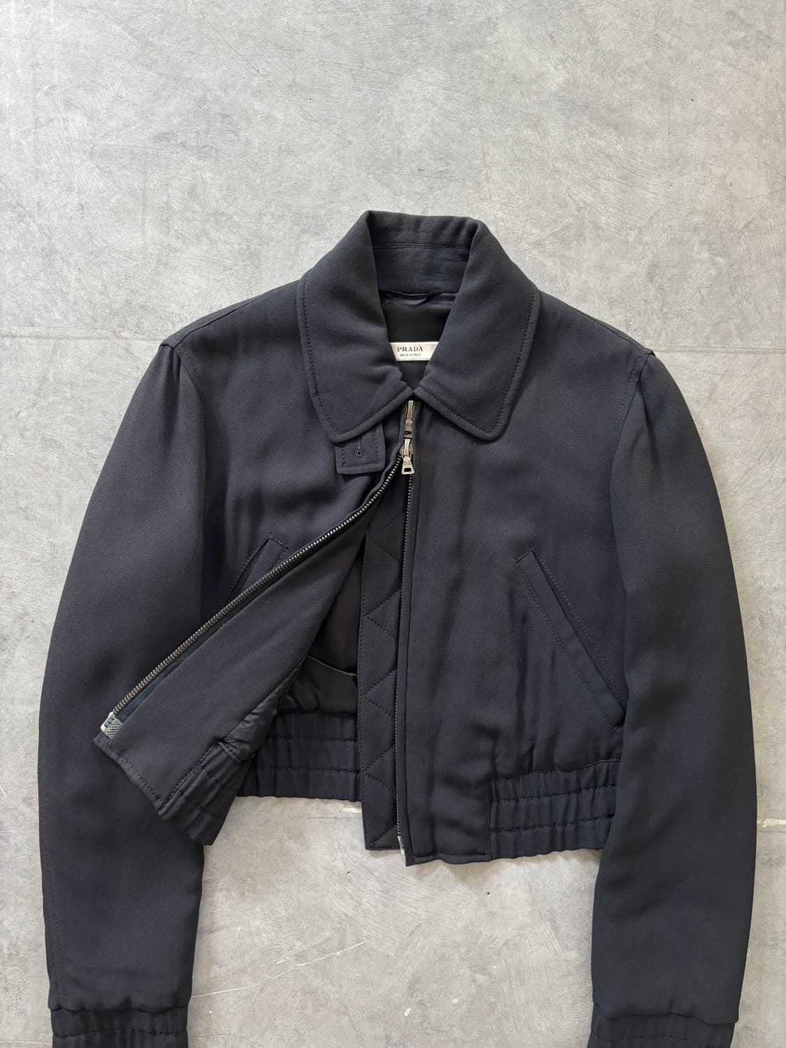 Prada 프라다 크롭 네이비 자켓 상품이미지5