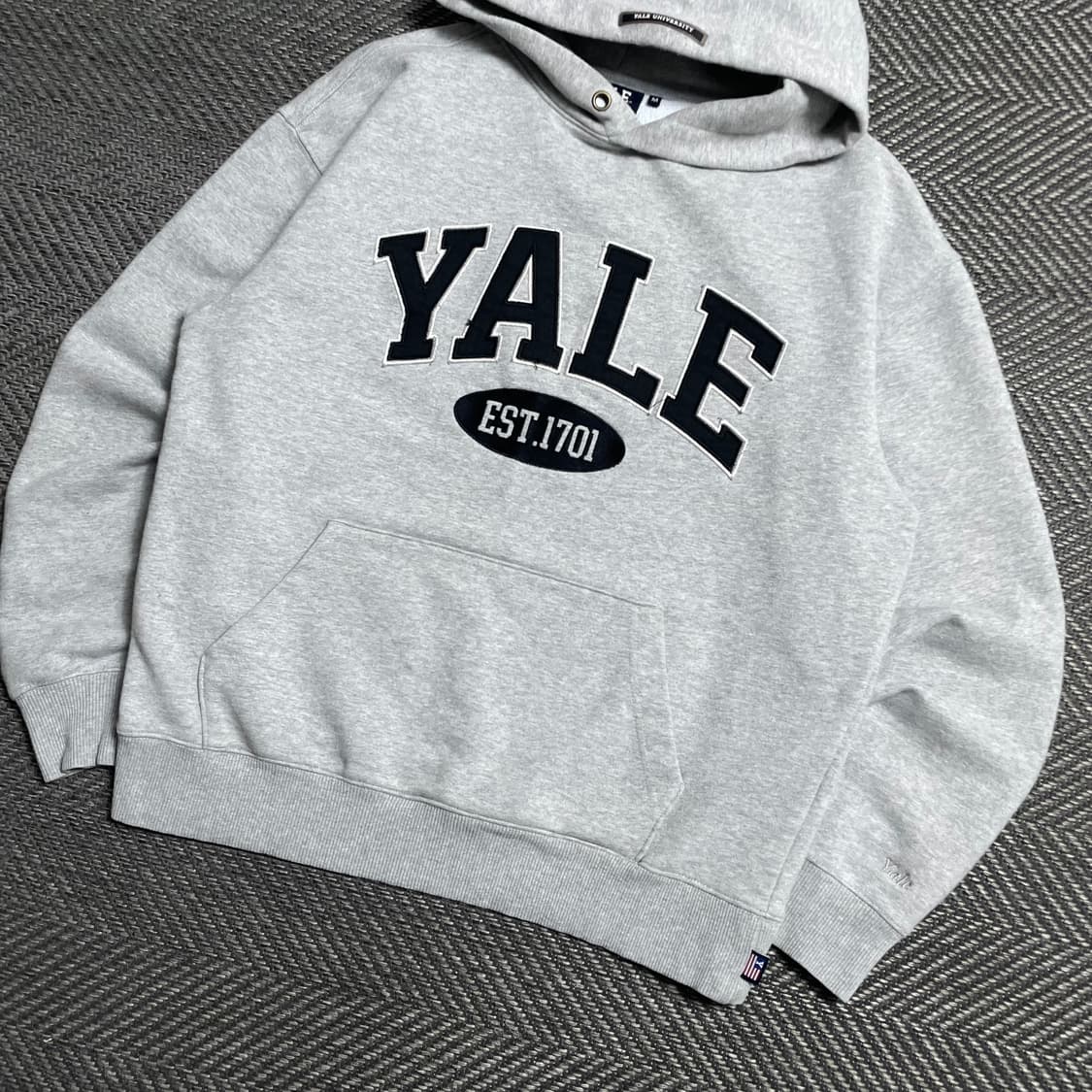 예일 아치로고 그레이 후드 티셔츠o 5390 상품이미지2