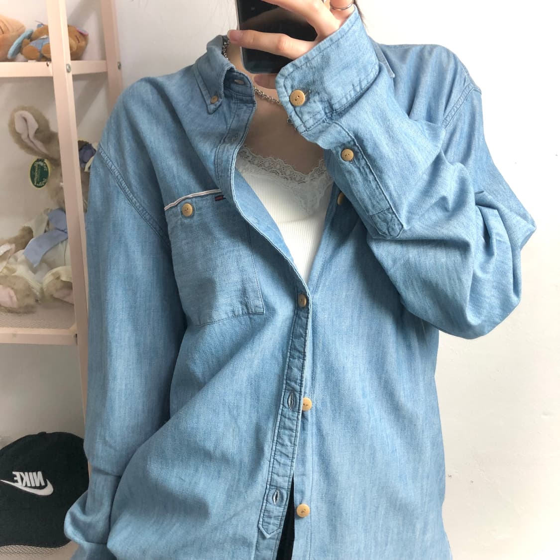 타미 하늘 데님 셔츠 상품이미지3