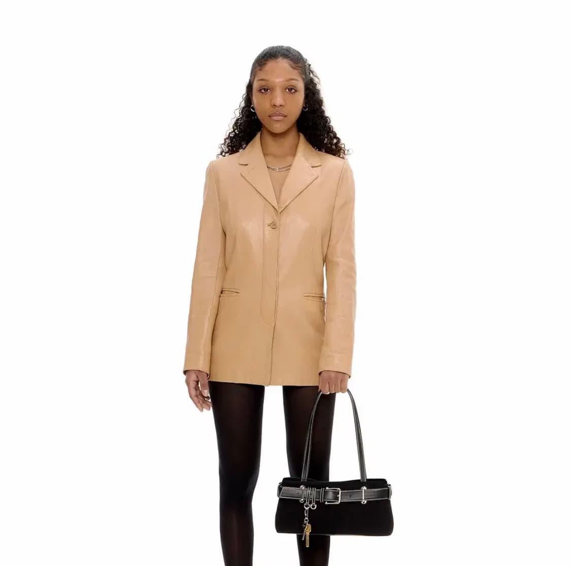 OSOI 오소이 숄더 버클 미니 캔버스백 가방 블랙 상품이미지5