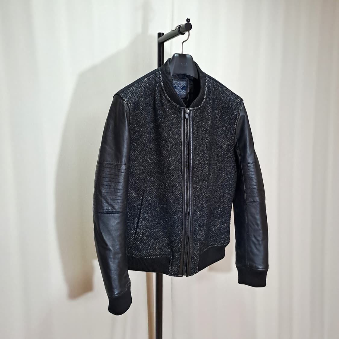 (택포) 바쏘 울 양가죽 바시티 블루종 110 B441 상품이미지2