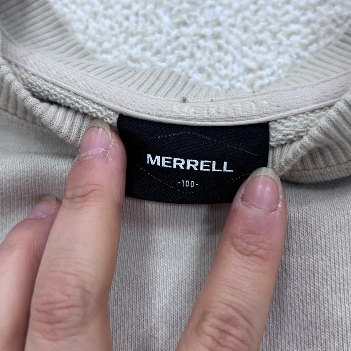 100 머렐 남성 스몰로고 맨투맨 티셔츠 0323E 상품이미지4