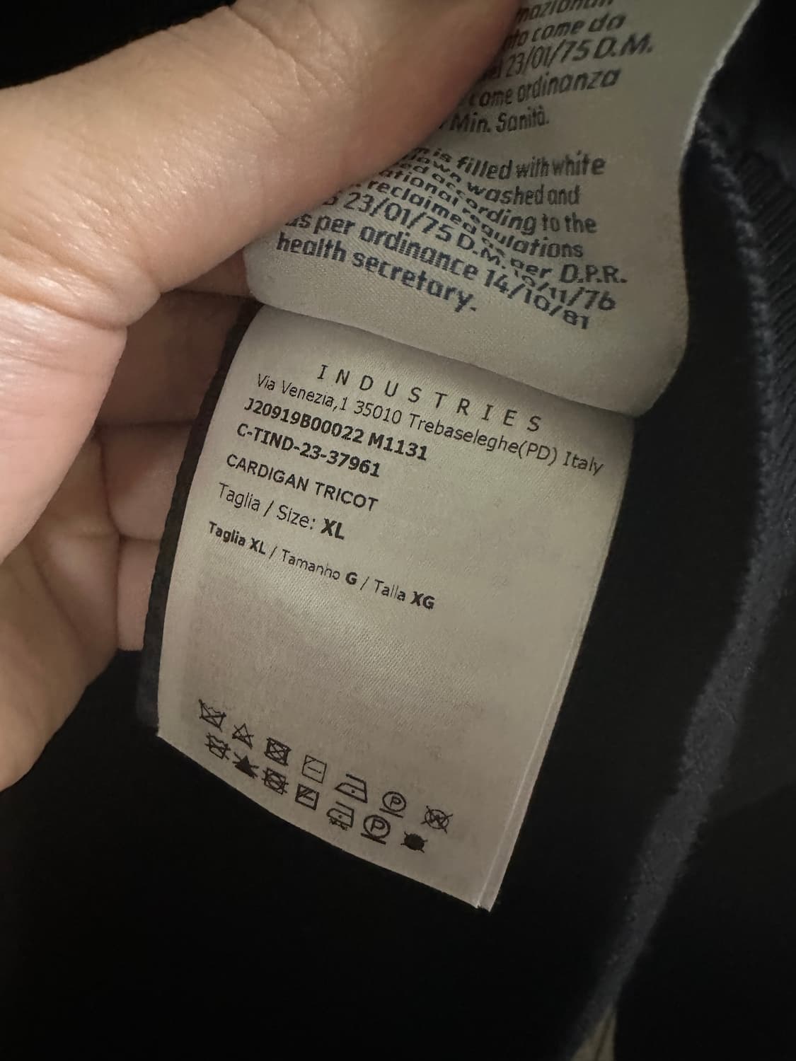 몽클레어 24FW 트리콧 니트 후드 가디건 패딩 XL 상품이미지4