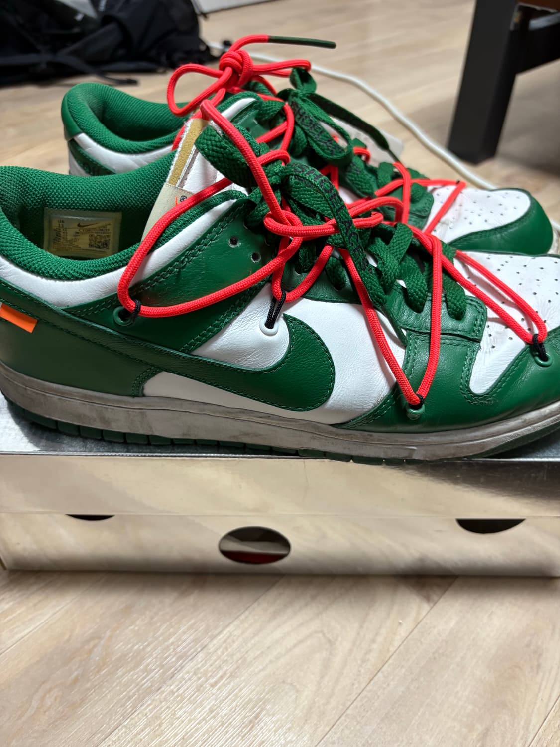 나이키 오프화이트 덩크 그린 상품이미지5