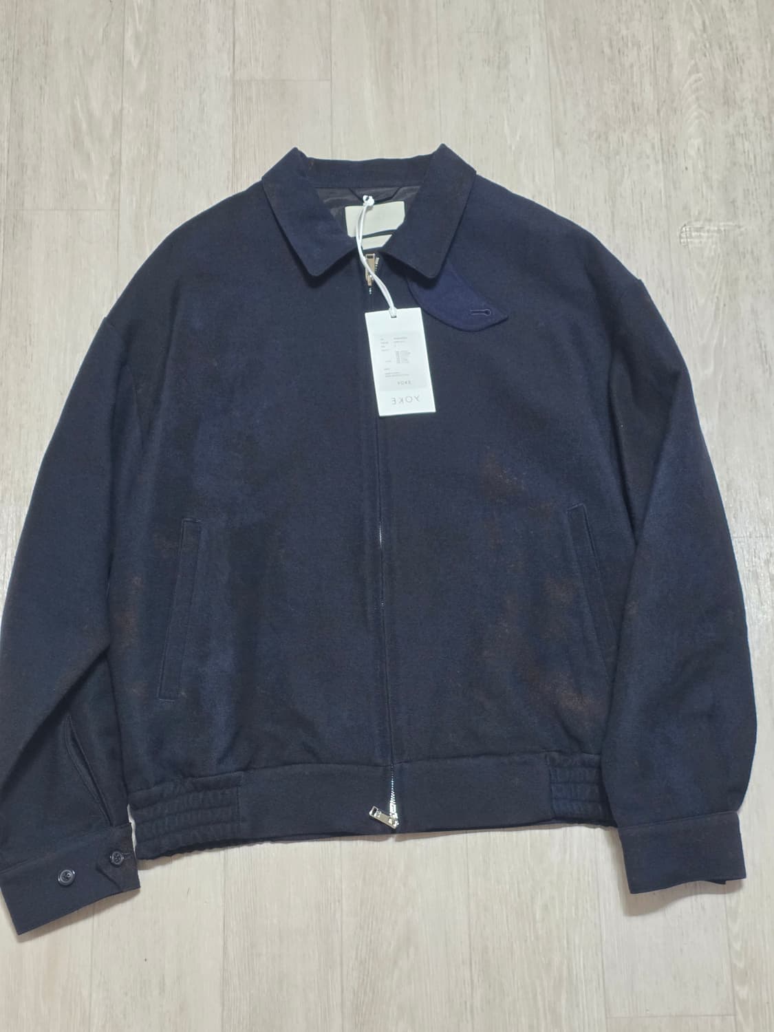 [2]요크 도쿄 22fw 루즈드 집 블루종 네이비 상품이미지2