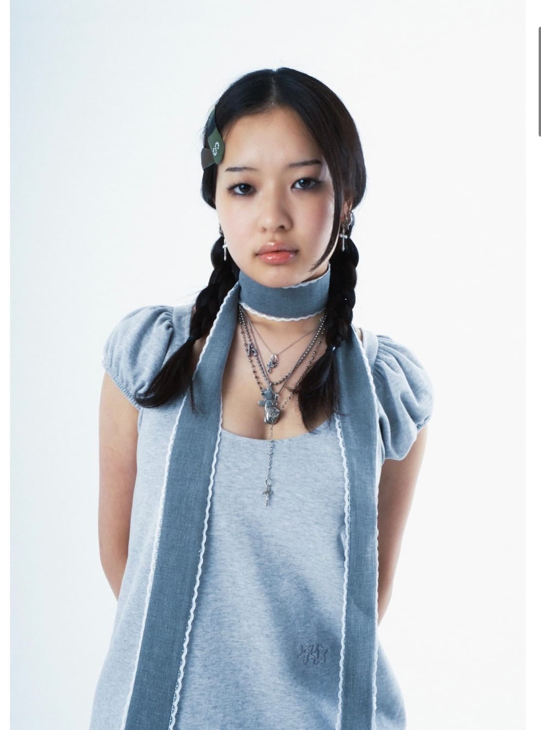 샬롬클럽 퓨로 블룸 탑 그레이 상품이미지2