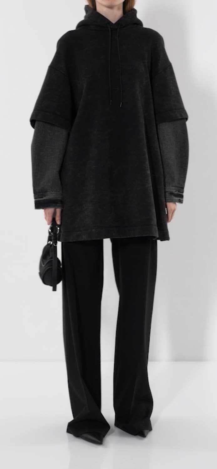 준지 오버핏 워싱 후드 상품이미지5