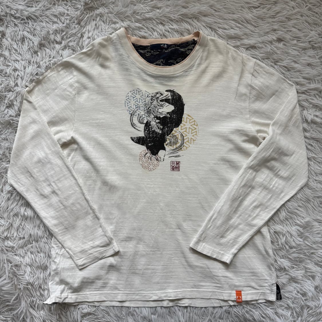 HOKUSAI 일본빈티지 오리엔탈 긴팔 티셔츠 오리엔탈긴팔 빈티지긴팔 상품이미지2