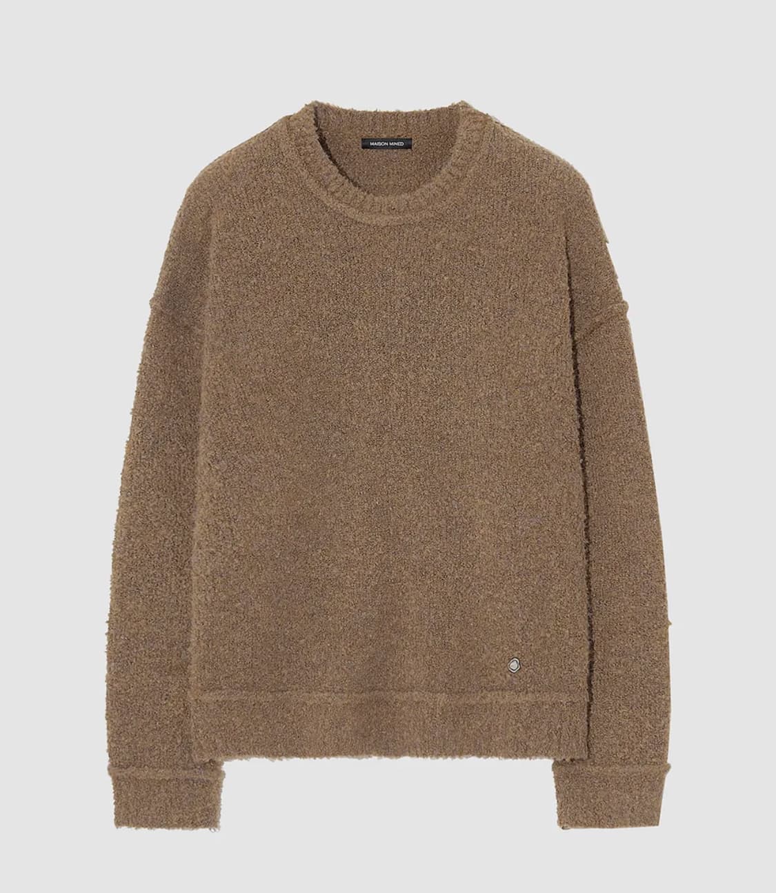 메종미네드 판도라 부클 니트 브라운 상품이미지2