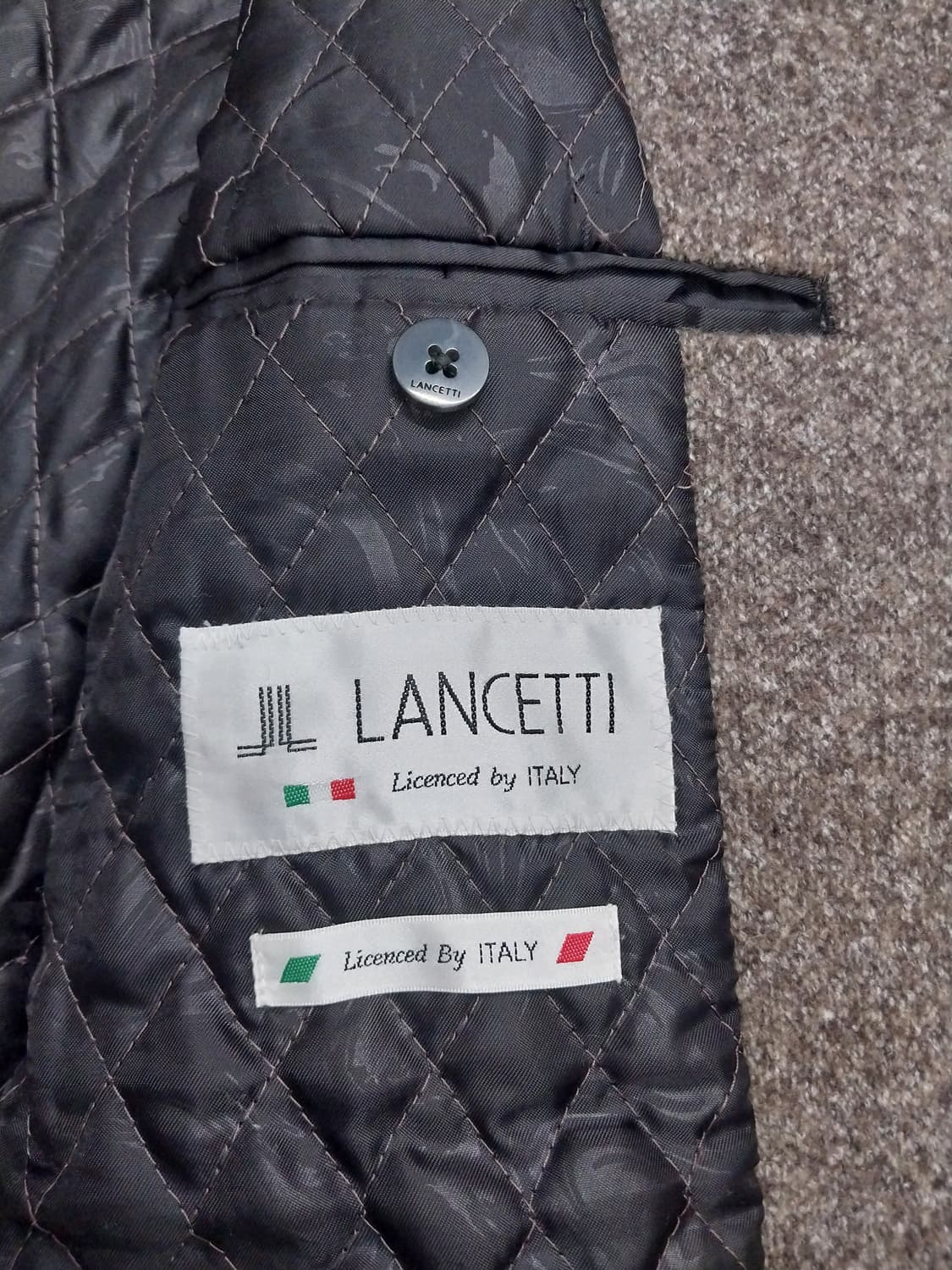 LANCETTI 이태리 모직 코트 브라운 105 상품이미지6