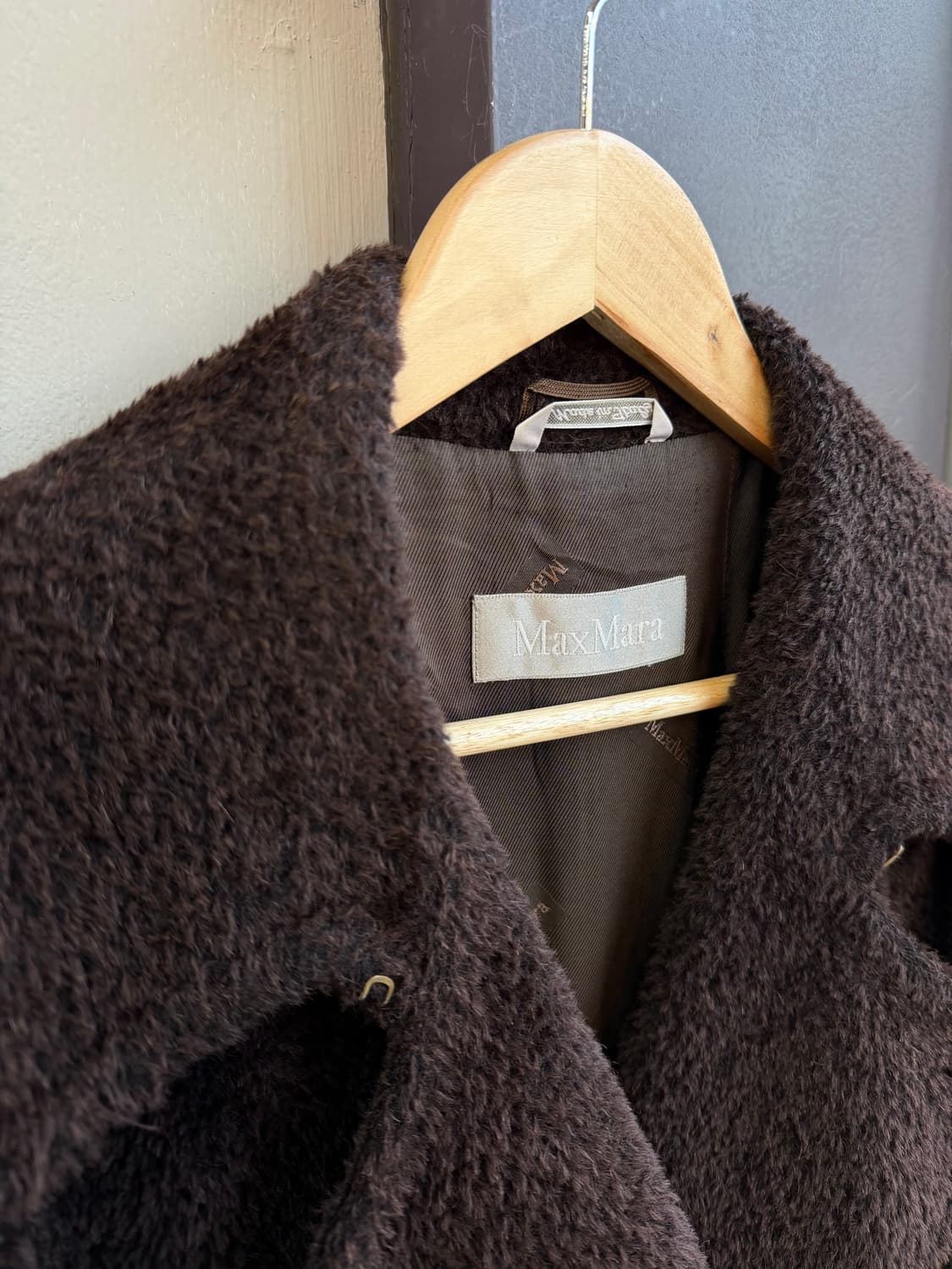 IT44/ 막스마라 알파카 블렌딩 더블 코트 상품이미지5