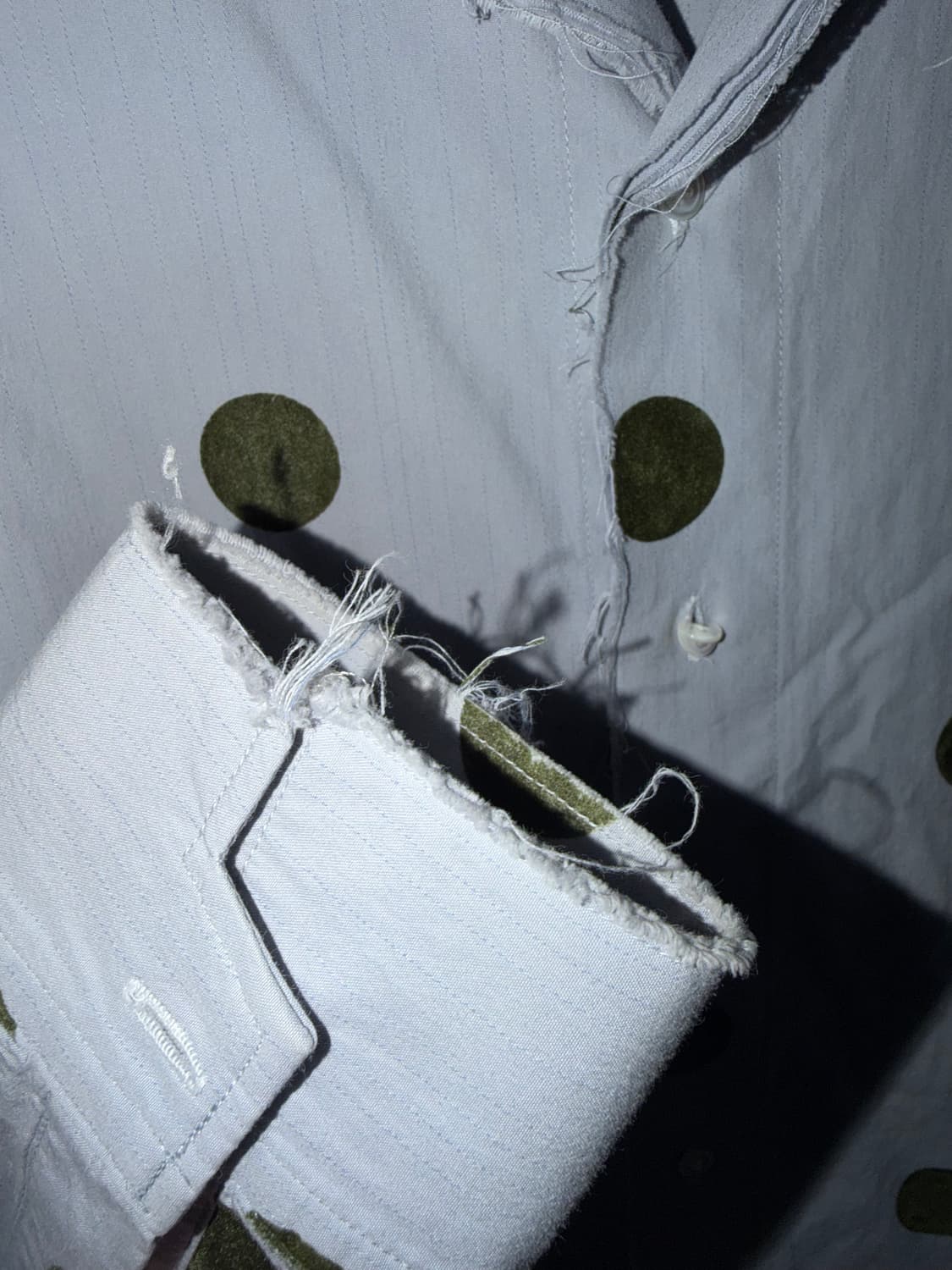 Yoji Yamamoto damaged dot shirt 상품이미지3