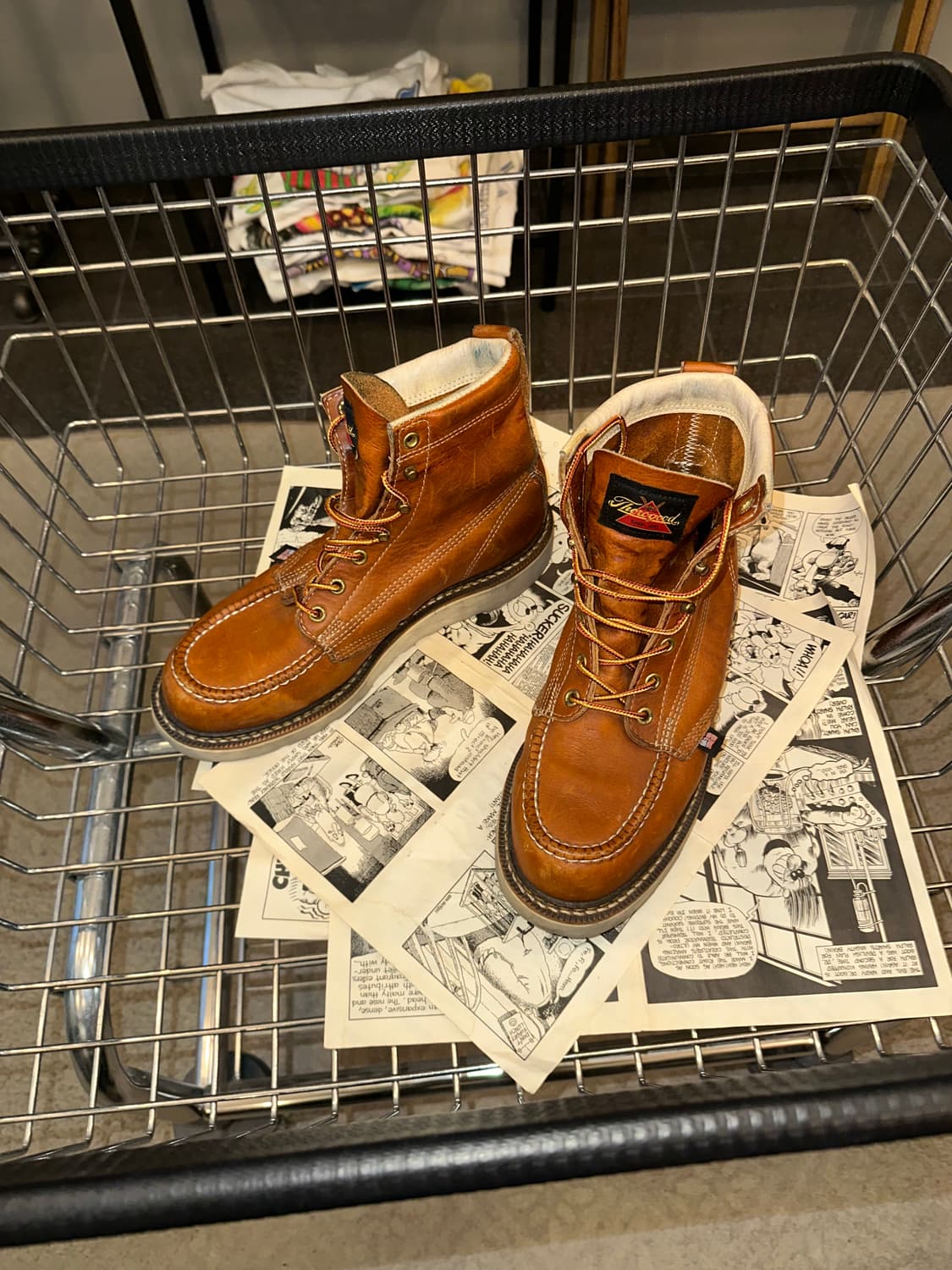 Thorogood USA moc toe leather boots (8D) 상품이미지4