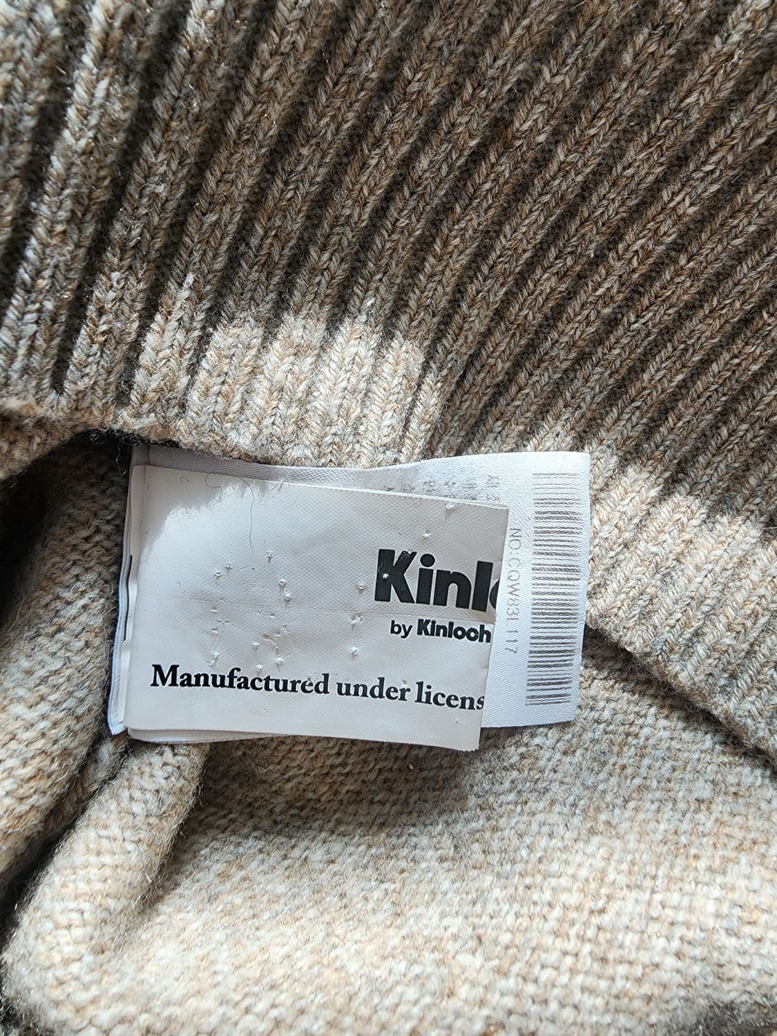 KINLOCH 킨록 남자 울 블렌디드 니트 티셔츠 팜 100~105사이즈 상품이미지6