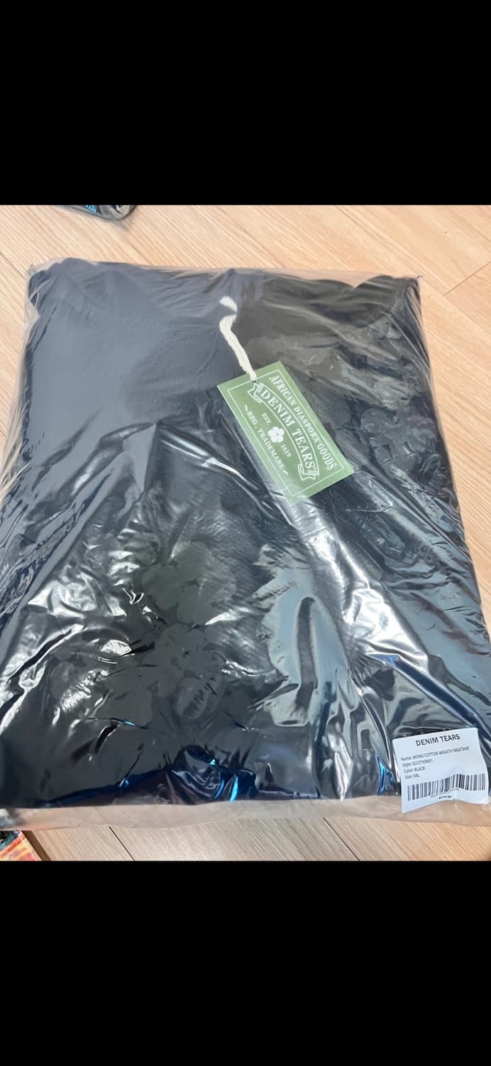 데님티어스 모노 코틈 블랙 후드 2XL 상품이미지2