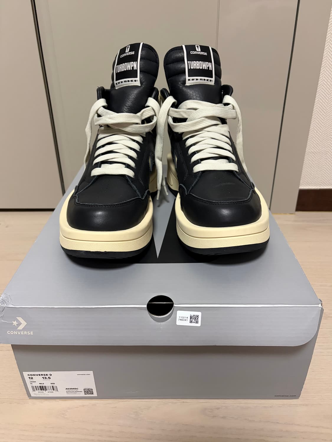 [300] 컨버스 x 다크쉐도우 터보웨폰 블랙 크림 새상품 상품이미지2