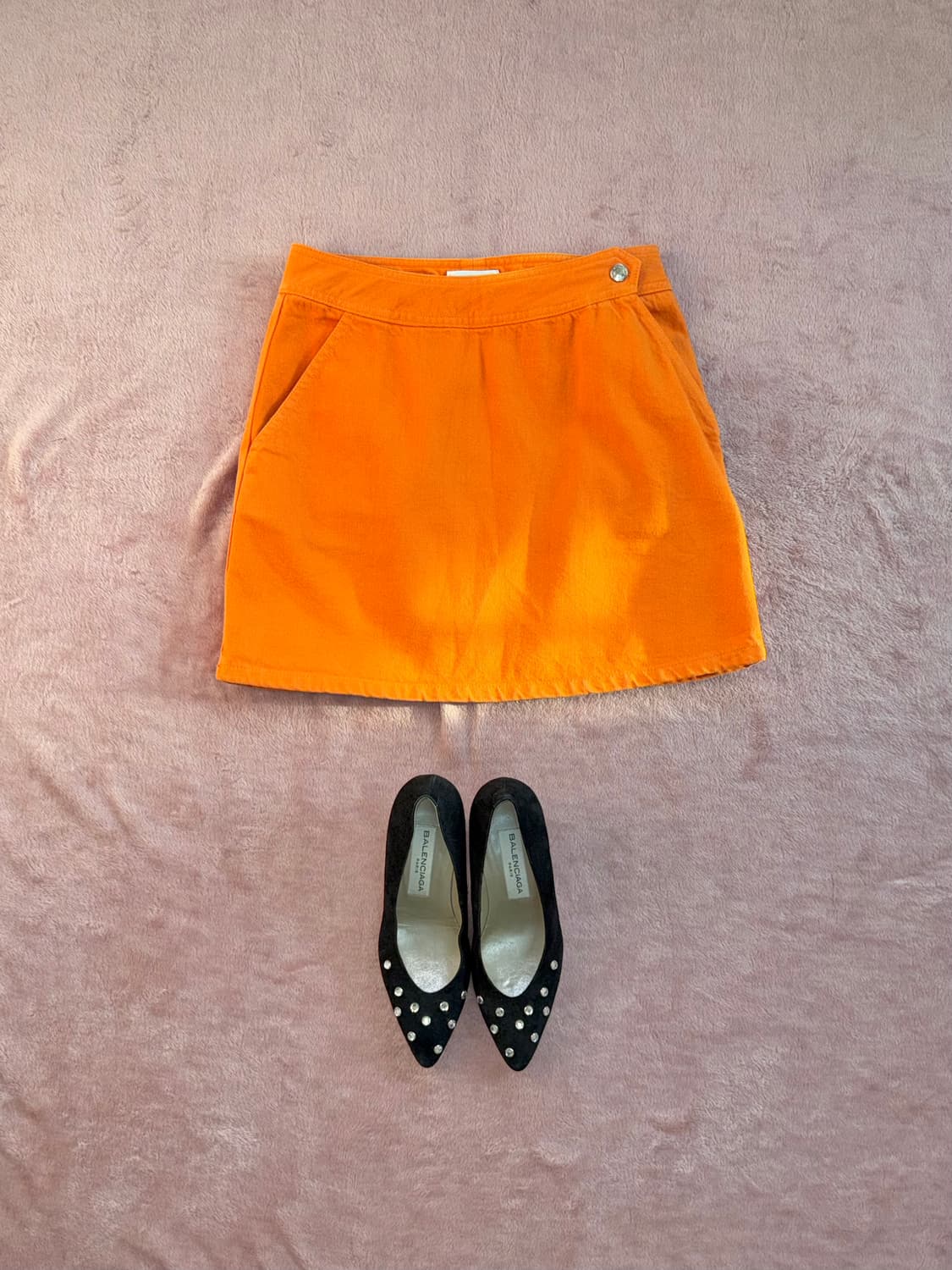 DKNY Jeans 코튼 미니 스커트 상품이미지1