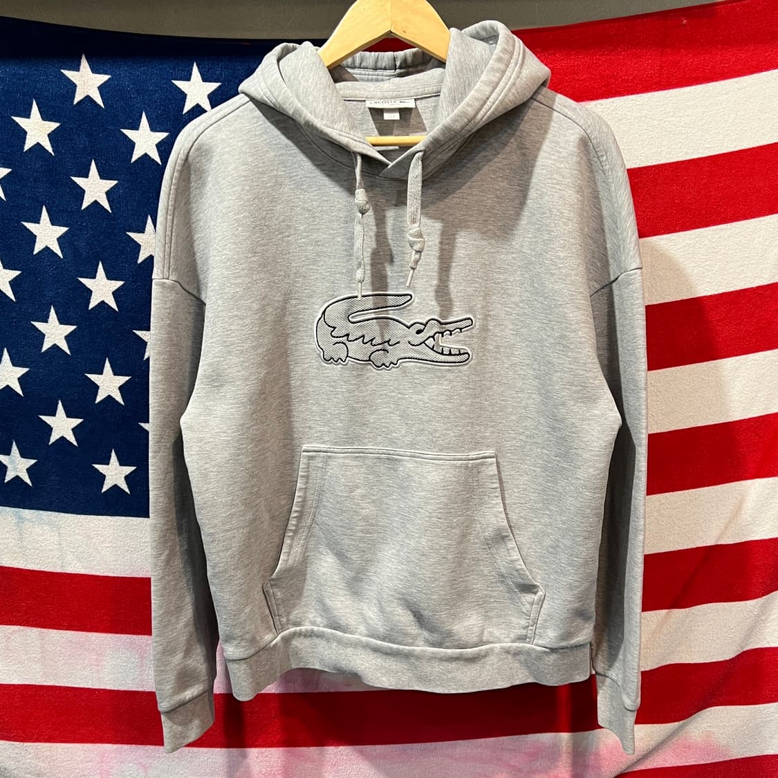 라코스테 빅로고 후드티 상품이미지1