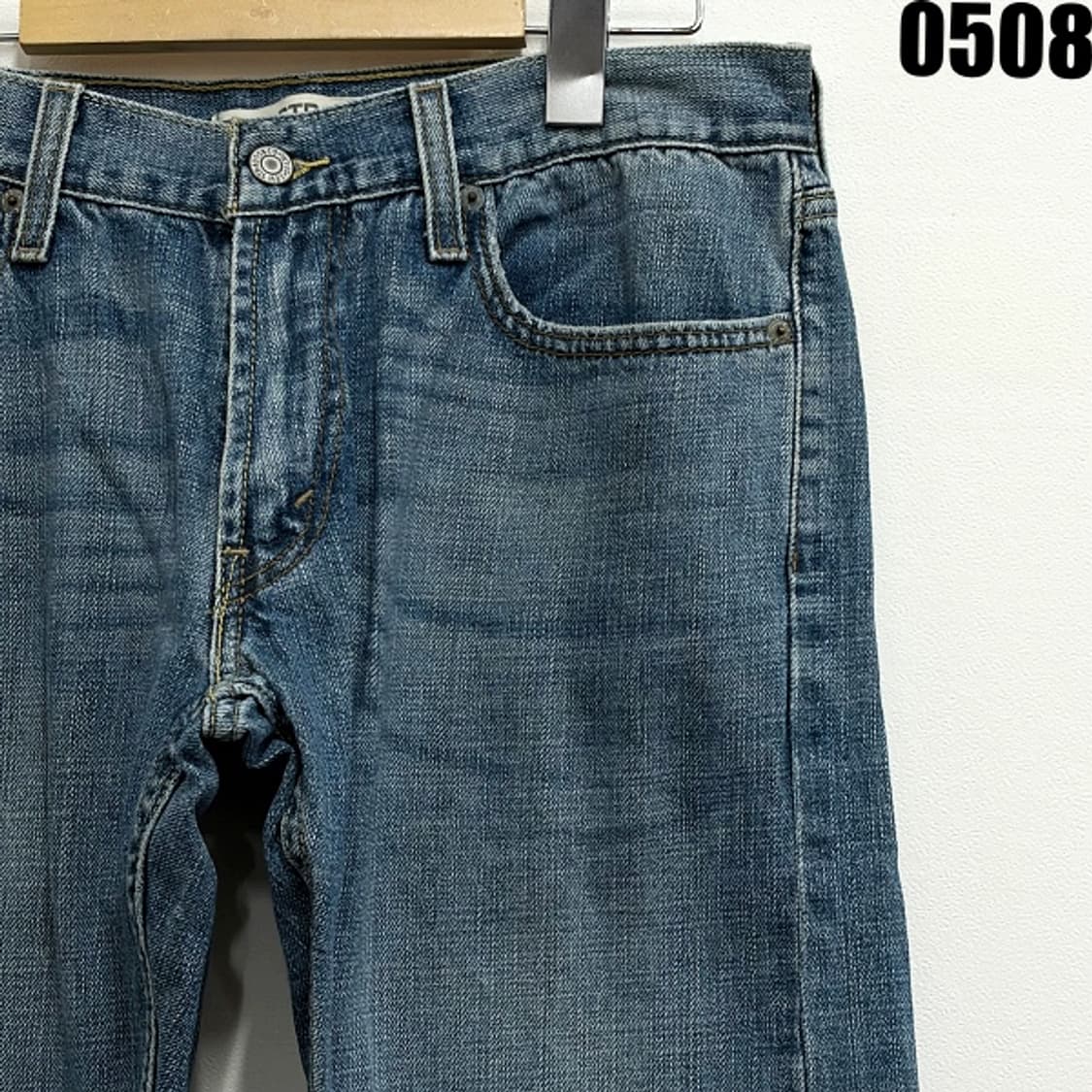 리바이스 514 워싱 슬림 스트레이트 데님 팬츠 W32L34 0508  상품이미지2