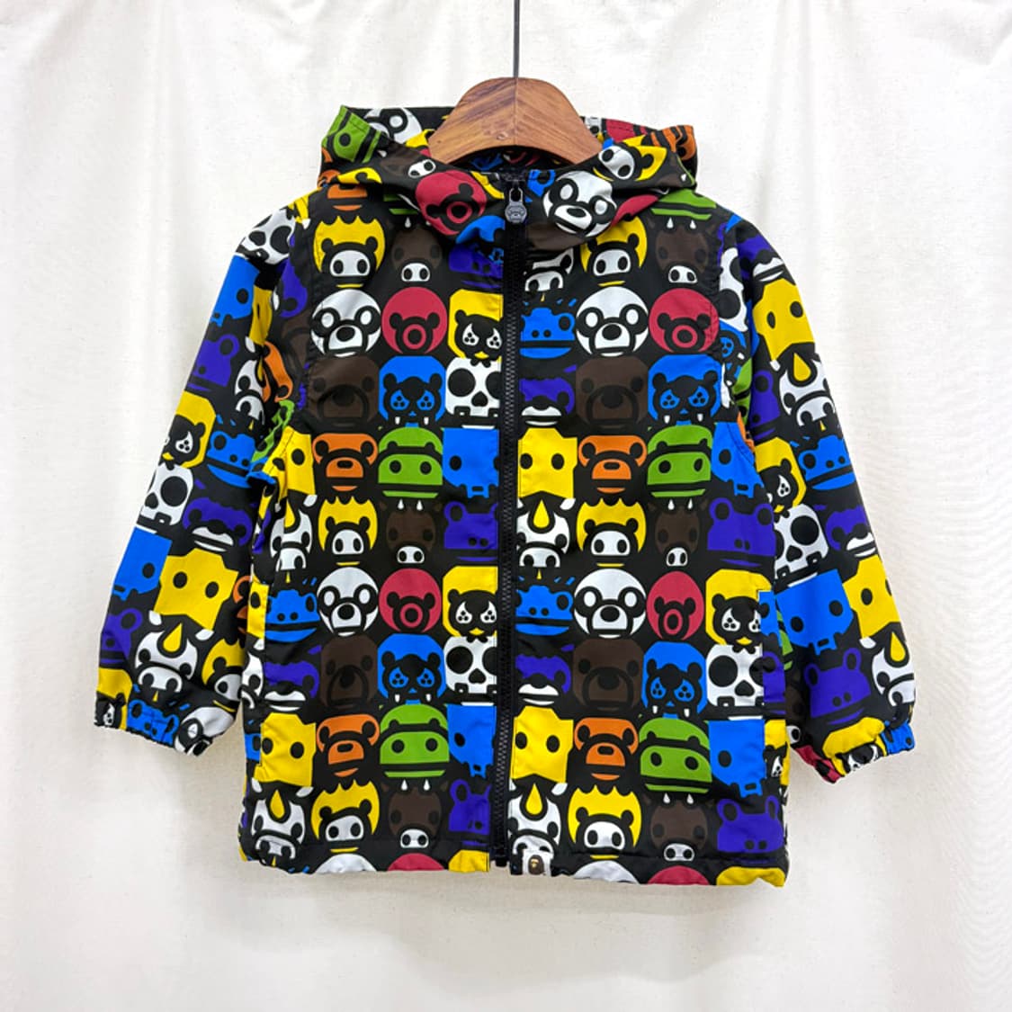 베이프 키즈 베이비 마일로 사파리 블록 바람막이 자켓 상품이미지1