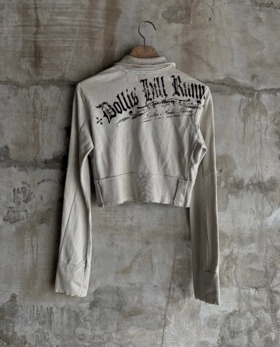 Salvage Crop Grunge Detail Zipup 상품이미지3