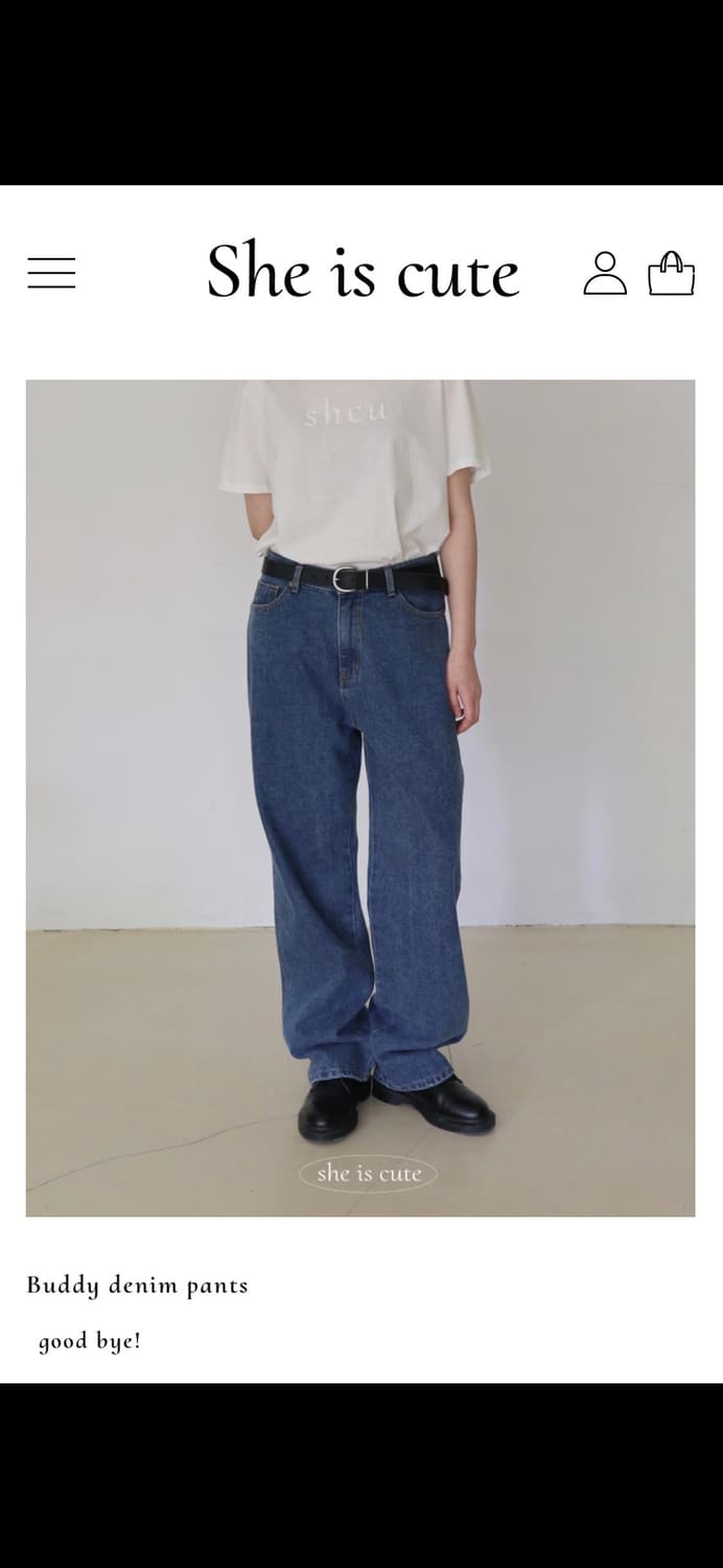 쉬이즈큐트 버디 데님팬츠 1사이즈 상품이미지1