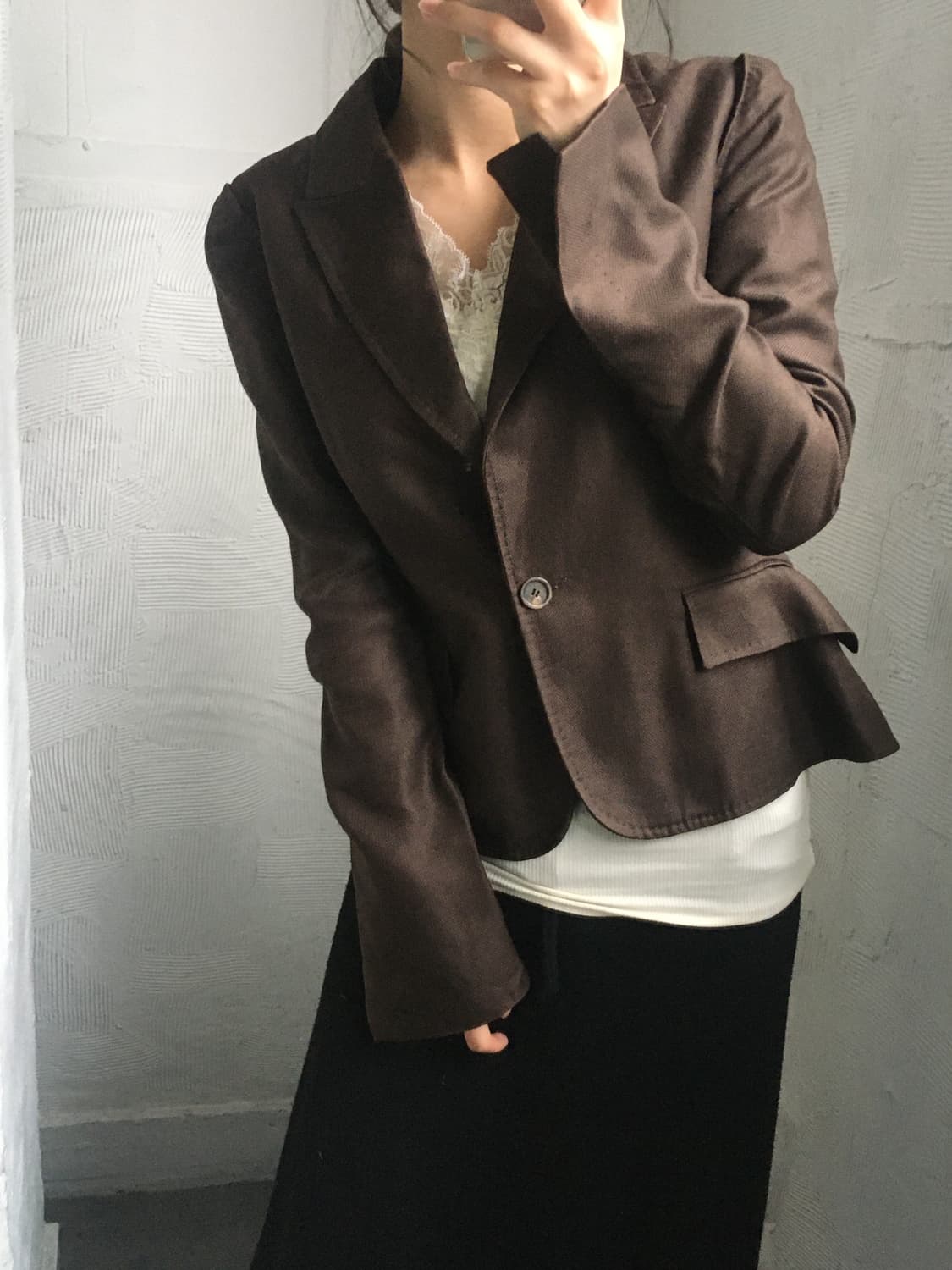 Gucci 구찌 브라운 컬러 원버튼 블레이저  상품이미지1