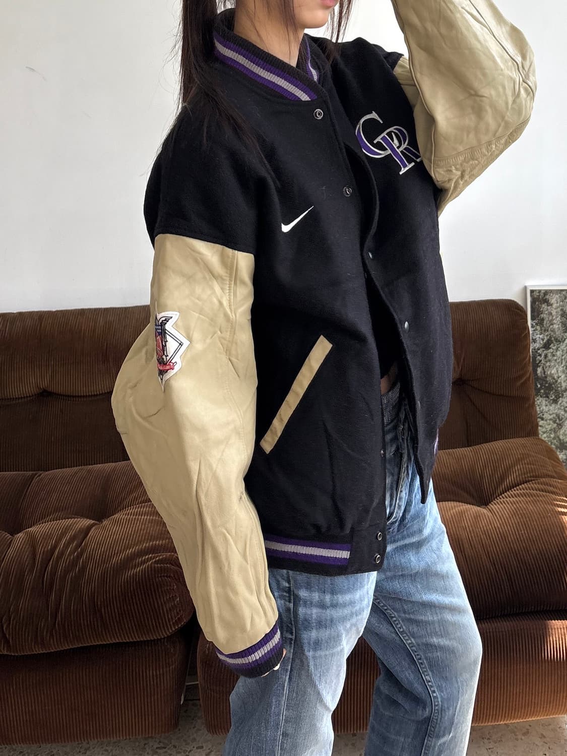 Nike 콜로라도 로키스 바시티 자켓 상품이미지7