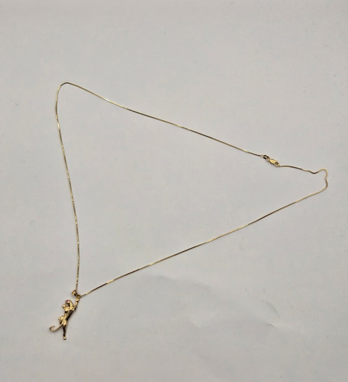 슈프림 정품 18aw 팬서 14k  팬던트 체인 목걸이 판매 상품이미지2