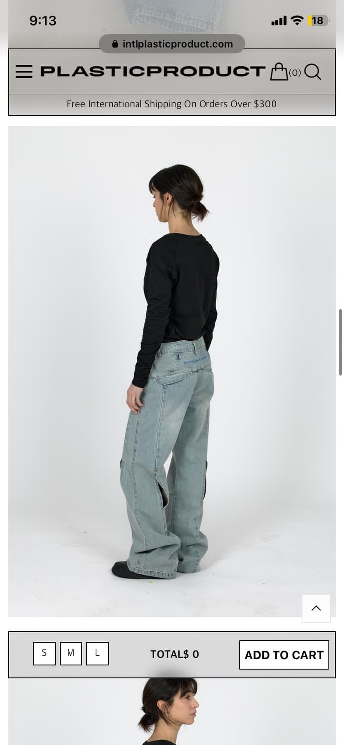 PLASTIC PRODUCT DENIM PANTS WOMEN (LIGHT 상품이미지6